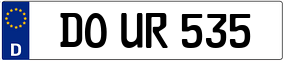 Trailer License Plate